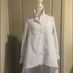 High low button down